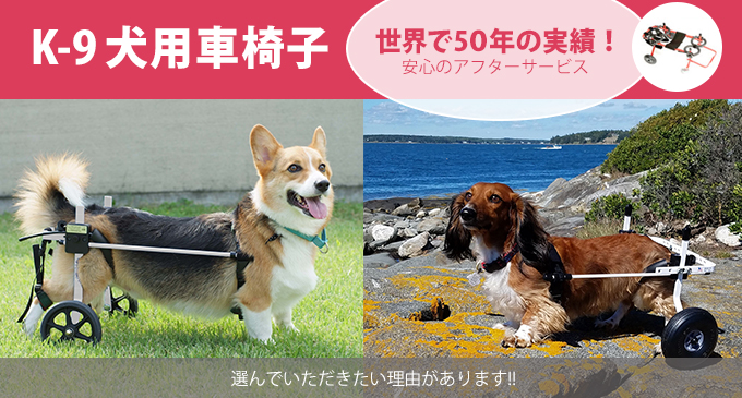 K-9犬用車椅子｜ペット用介護用品の芦屋バティーズ東京